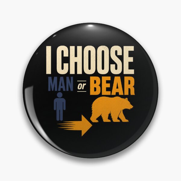 Item preview, I Choose Man or Bear Viral Choice Humor designed and sold by PunchDrop.