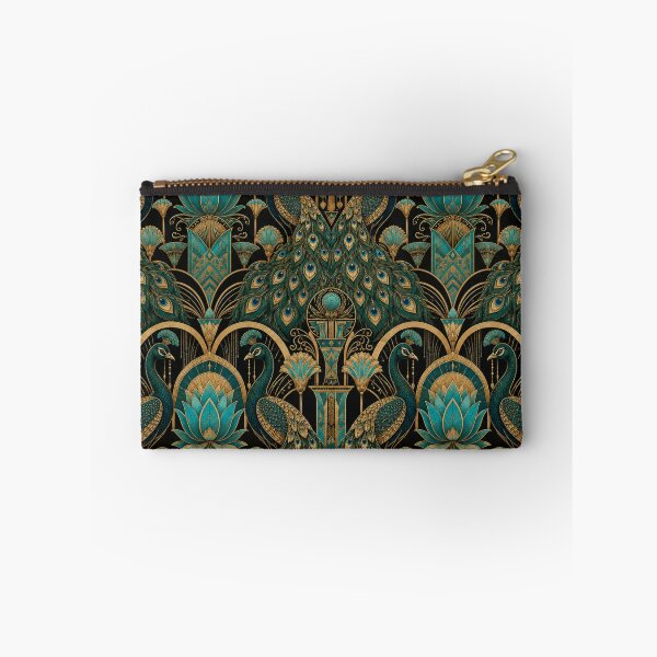 Item preview, Art Deco Egyptian Revival Peacock Luxury Print designed and sold by PureVintageLove.