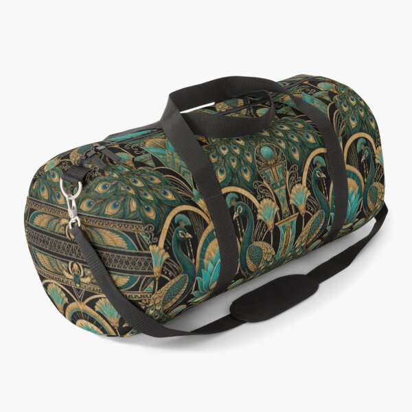 Item preview, Art Deco Egyptian Revival Peacock Luxury Print designed and sold by PureVintageLove.