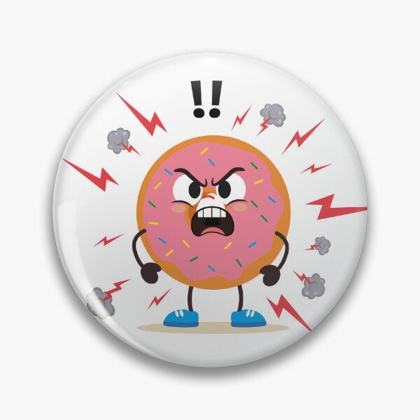 Item preview, Shocked Angry Donut Character designed and sold by BetweenForms.
