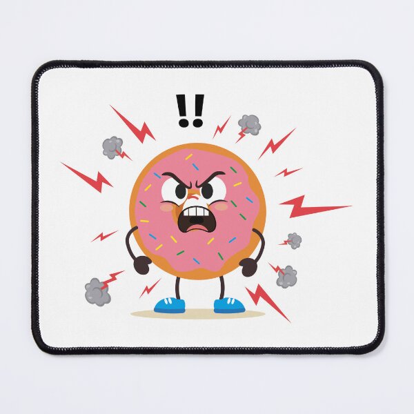Item preview, Shocked Angry Donut Character designed and sold by BetweenForms.
