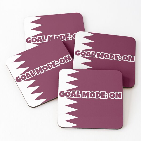 Item preview, Qatar Soccer Fan Shirt – GOALMODE: ON Football Tee designed and sold by LovelyHappyGift.