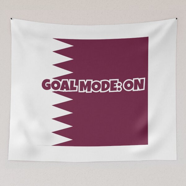 Item preview, Qatar Soccer Fan Shirt – GOALMODE: ON Football Tee designed and sold by LovelyHappyGift.