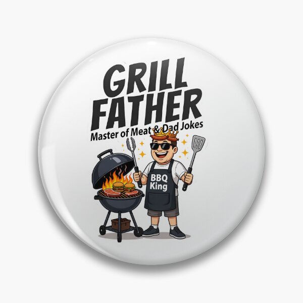 Item preview, Funny BBQ Dad Sticker designed and sold by zakvisuals.