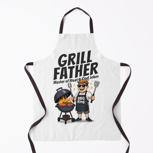Item preview, Funny BBQ Dad Sticker designed and sold by zakvisuals.