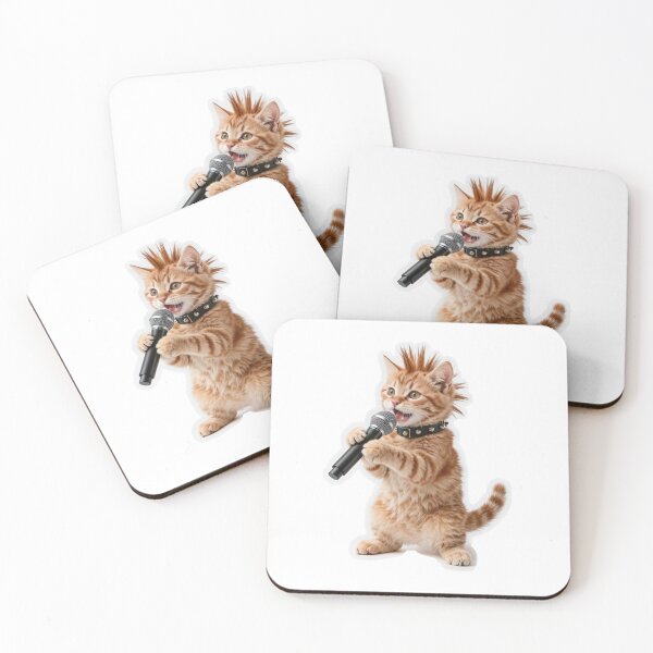 Item preview, Punk Rock Ginger Cat Singer designed and sold by Winking-Kitten.