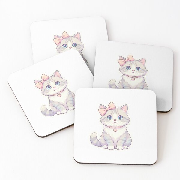 Item preview, Cute Kawaii Kitten Saying Hi Sticker designed and sold by brandingpro.