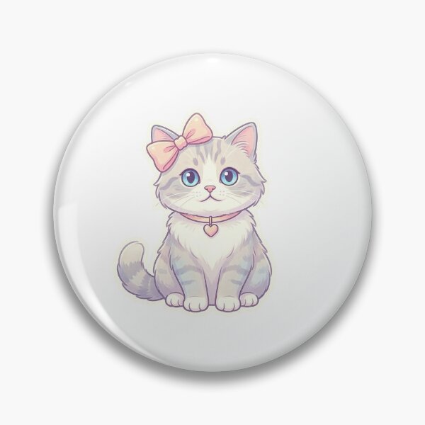 Item preview, Cute Kawaii Kitten Saying Hi Sticker designed and sold by brandingpro.