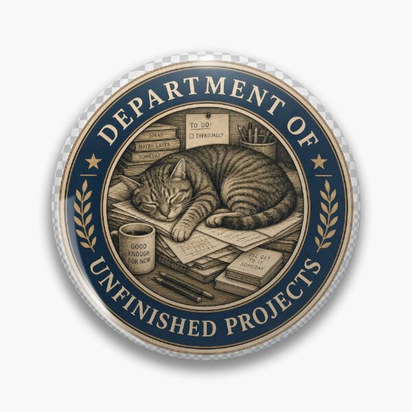Item preview, Department of Unfinished Projects - Funny Corporate Parody Seal designed and sold by DesignerSator.