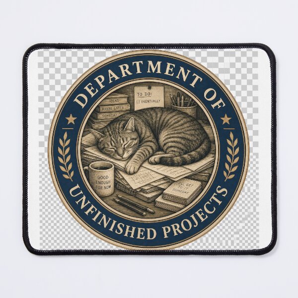 Item preview, Department of Unfinished Projects - Funny Corporate Parody Seal designed and sold by DesignerSator.