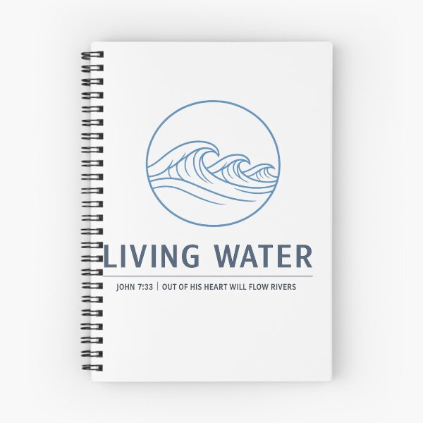 Item preview, Living Water John 7:38 Minimalist Wave Christian Streetwear designed and sold by ALTFaithDesign.