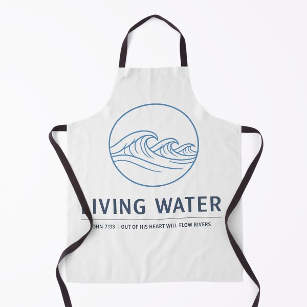 Item preview, Living Water John 7:38 Minimalist Wave Christian Streetwear designed and sold by ALTFaithDesign.