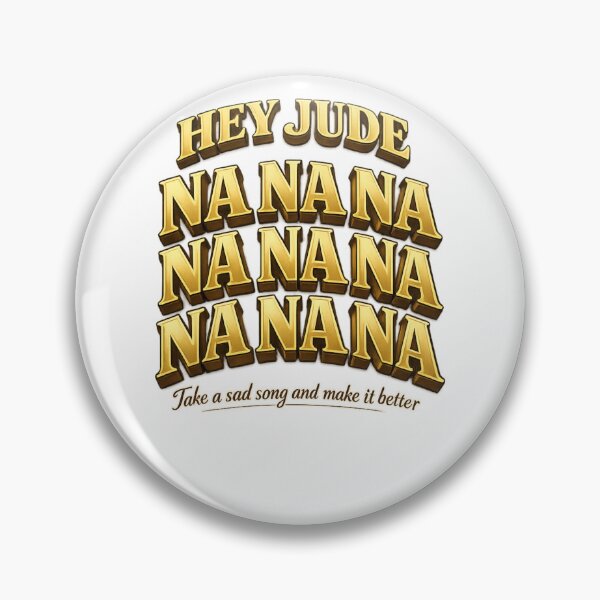 Item preview, Hey Jude Na Na Na Chorus Typography designed and sold by Dresut.