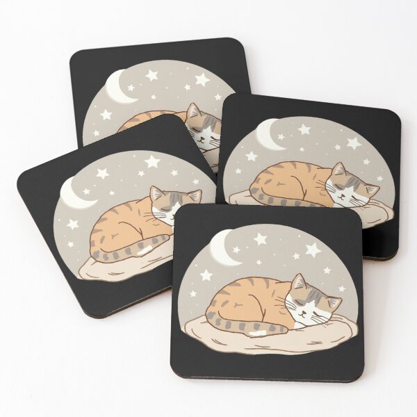 Item preview, Peaceful Sleeping Cat Minimalist Relaxation Design designed and sold by M&M Lifestyle Hub.