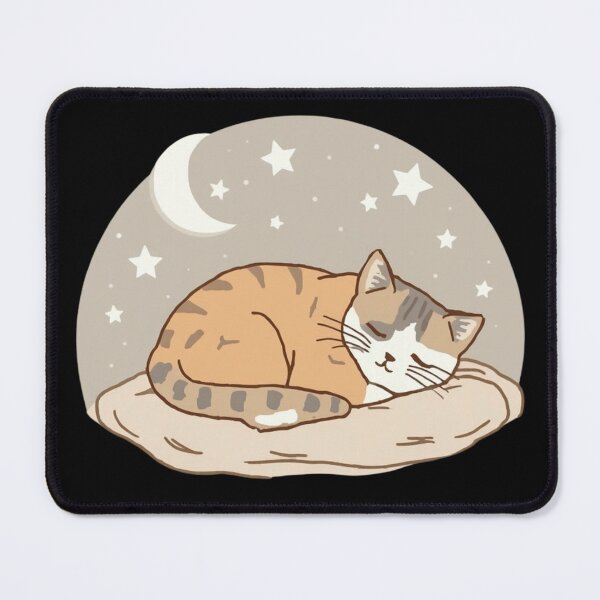 Item preview, Peaceful Sleeping Cat Minimalist Relaxation Design designed and sold by M&M Lifestyle Hub.