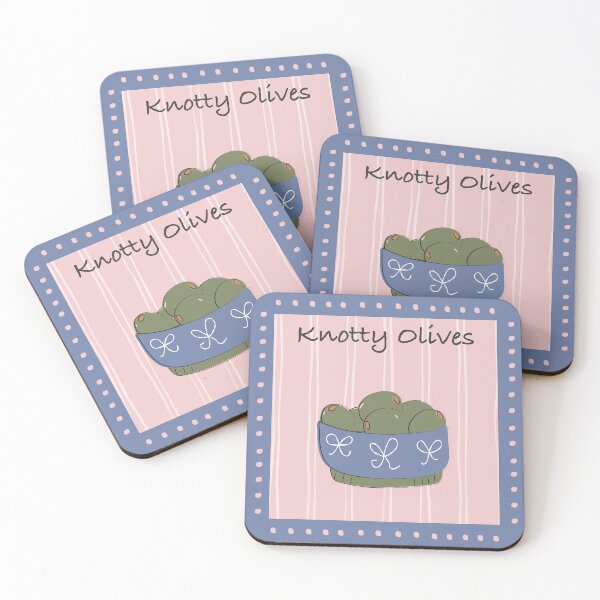 Item preview, Knotty Olive Pink Coquette Kitchen Art Print designed and sold by Sam Heaney Design.