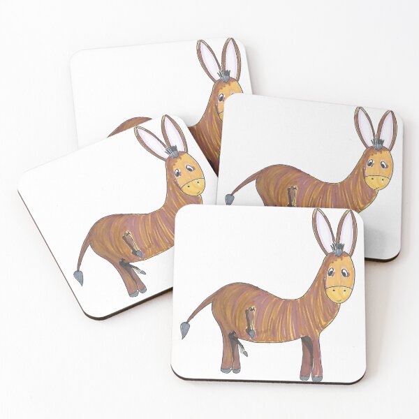 Item preview, Donald The Donkey - Hand Drawn Gold Donkey designed and sold by AJPrettyObscene.