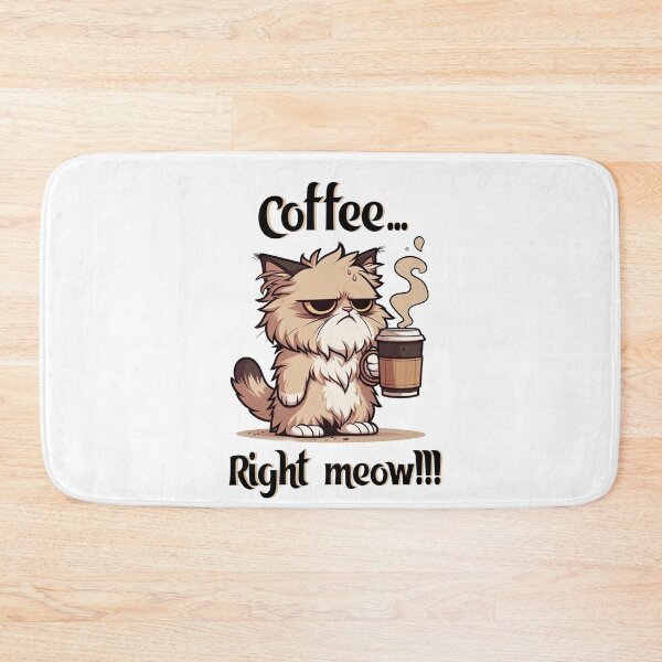 Item preview, Coffee… Right Meow!!! Grumpy Cat Meme designed and sold by BlackCat Vibe.