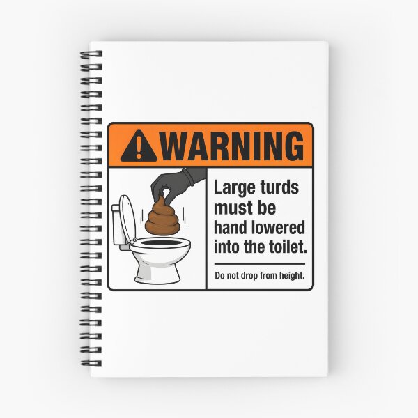 Item preview, Large Turd Safety Warning designed and sold by aistrokeofart.