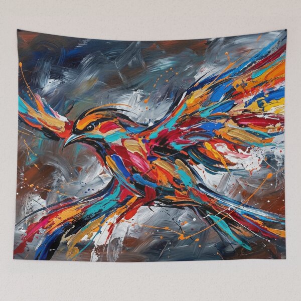 Item preview, Colourful raven designed and sold by The King's general goods.
