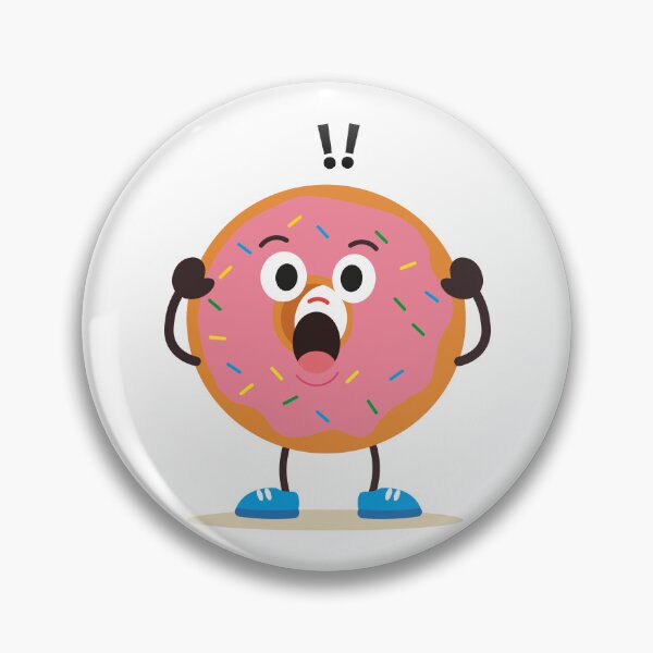 Item preview, Surprised Donut Reaction Character designed and sold by BetweenForms.