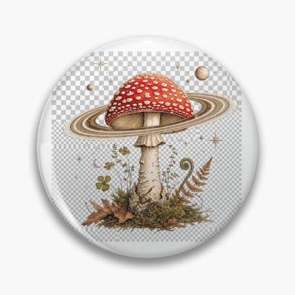 Item preview, Celestial Mushroom - Goblincore Space Aesthetic Botanical Art designed and sold by DesignerSator.