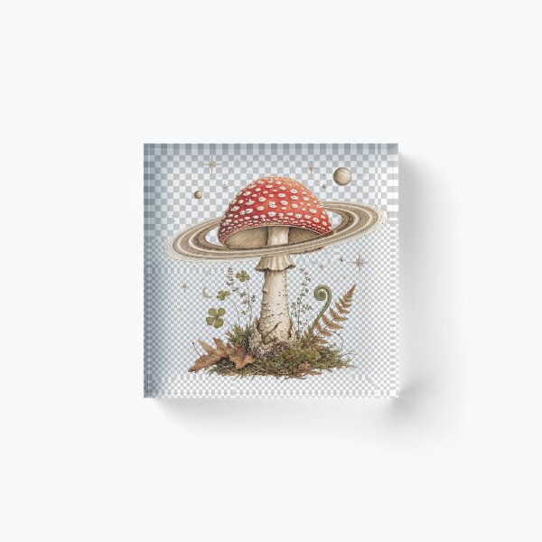 Item preview, Celestial Mushroom - Goblincore Space Aesthetic Botanical Art designed and sold by DesignerSator.