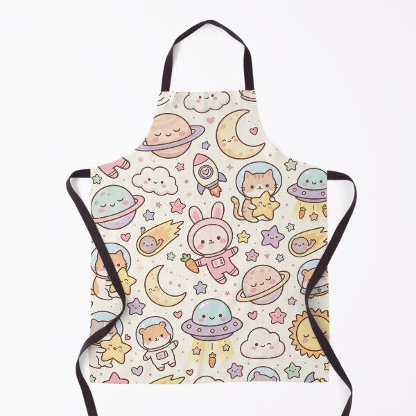 Item preview, Kawaii Space Pattern – Cute Pastel Astronaut Bunny Cat Planet Rocket Seamless Nursery Design designed and sold by SavinMercantile.