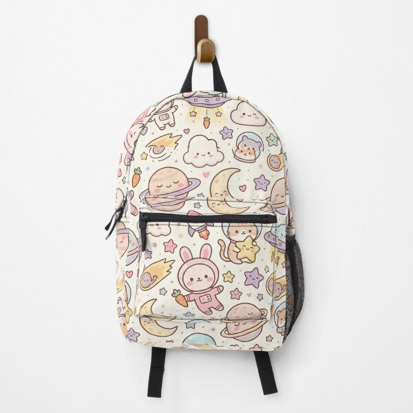 Item preview, Kawaii Space Pattern – Cute Pastel Astronaut Bunny Cat Planet Rocket Seamless Nursery Design designed and sold by SavinMercantile.