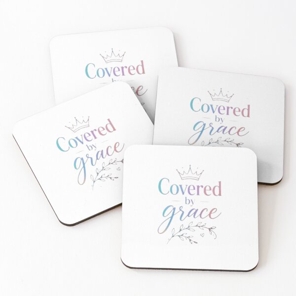 Item preview, Covered By Grace | Christian Gradient Leaf Design  designed and sold by KALDESIGNS777.