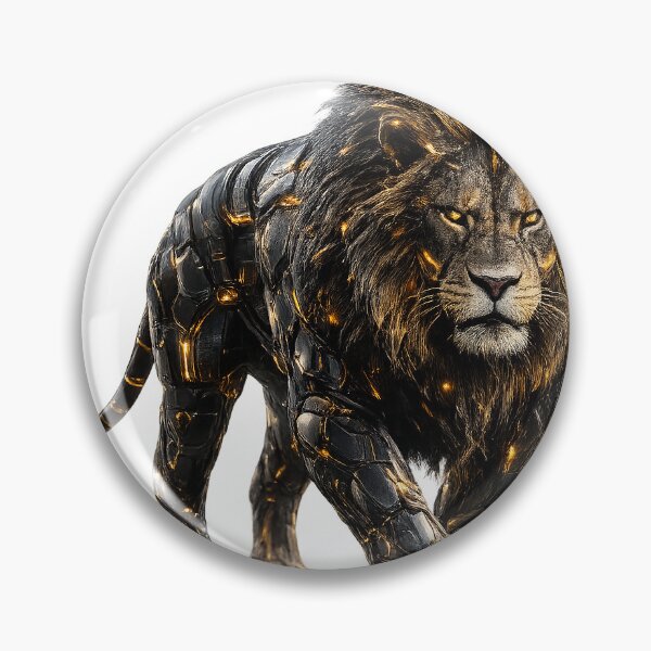 Item preview, Futuristic Cyber Lion – The King of Tomorrow designed and sold by SABIPRO.