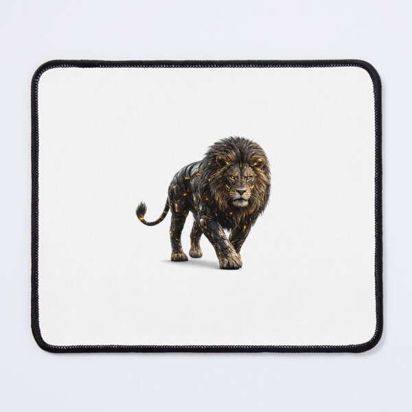 Item preview, Futuristic Cyber Lion – The King of Tomorrow designed and sold by SABIPRO.