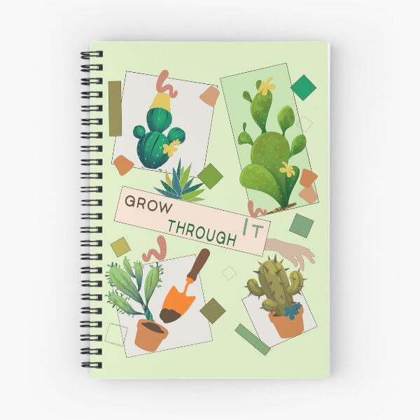 Item preview, Grow Through It Cactus Geometric Garden Pattern designed and sold by Vibria Pattern Studio.