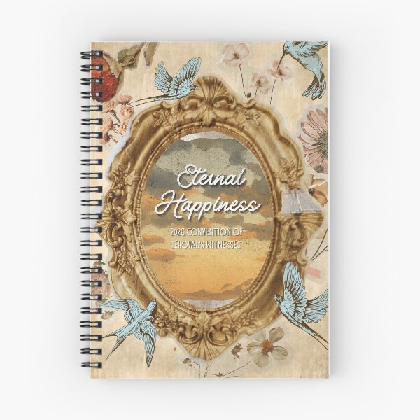 Item preview, Eternal Happiness 2026 Convention Notebook Vintage Frame designed and sold by Paradise JW Graphics & Gifts.