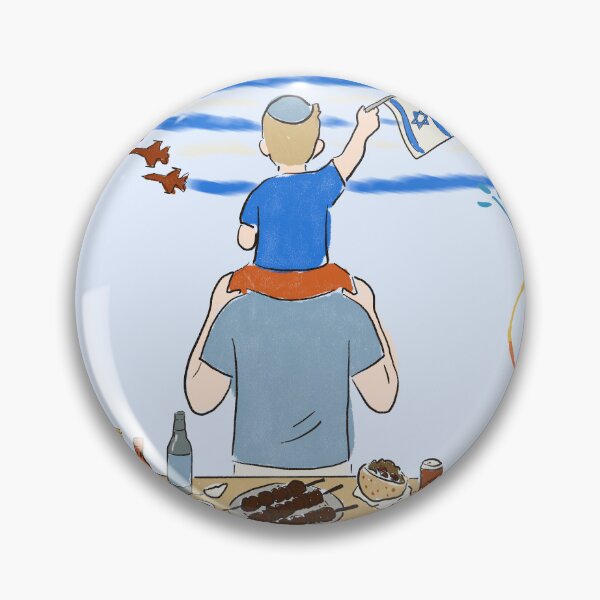 Item preview, Yom hatzmaut Israel Independence day family celebration art designed and sold by Simcha Art.