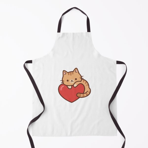Item preview, Purr-fect Love: Cute Ginger Tabby Cat Hugging a Red Heart designed and sold by KrisGraphic45.