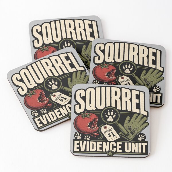 Item preview, Squirrel Evidence Unit Funny Gardening designed and sold by POD DYNASTY | Original Print On Demand T-Shirt Graphics.