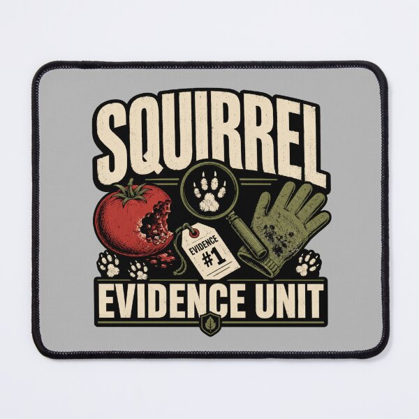 Item preview, Squirrel Evidence Unit Funny Gardening designed and sold by POD DYNASTY.
