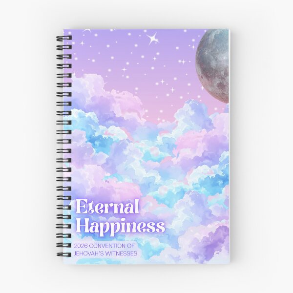 Item preview, Eternal Happiness 2026 Convention Notebook Pastel designed and sold by Paradise JW Graphics & Gifts.