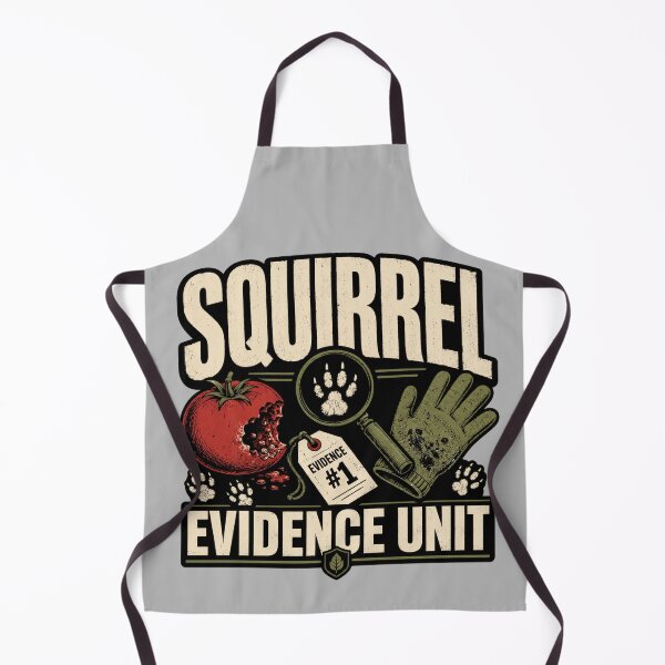 Item preview, Squirrel Evidence Unit Funny Gardening designed and sold by POD DYNASTY.