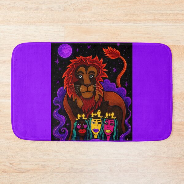Item preview, Psychedelic Lion and Moon Sisters designed and sold by ZunZunArt.
