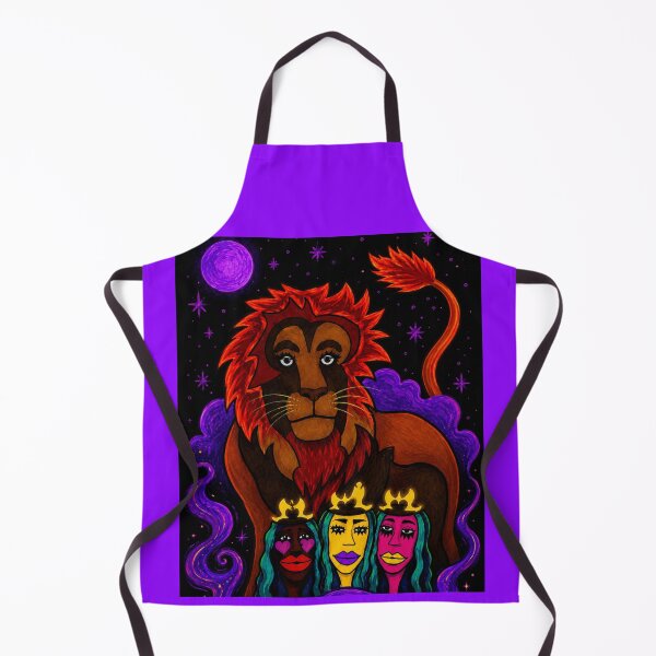 Item preview, Psychedelic Lion and Moon Sisters designed and sold by ZunZunArt.
