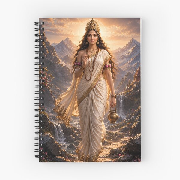 Item preview, Brahmacharini Goddess Navratri Art | Dussehra Spiritual Wall Decor | Divine Devi Poster designed and sold by Homyar.
