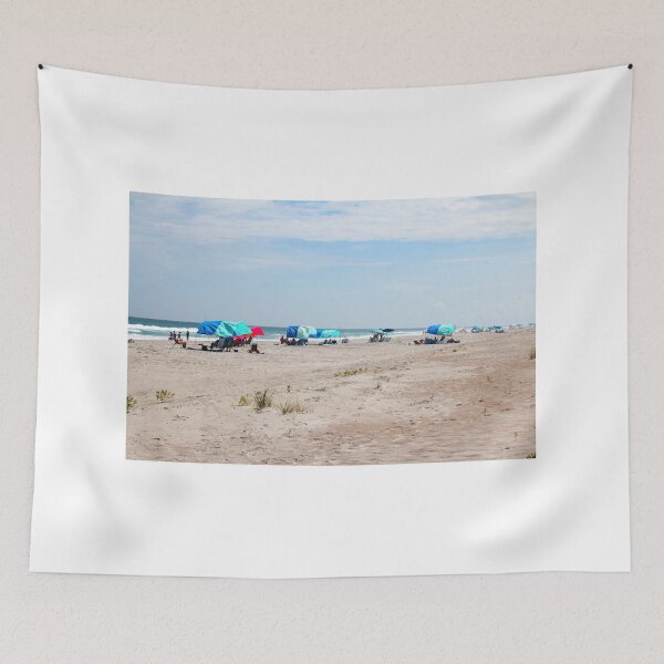 Item preview, Relaxing Beach Scene with Colorful Umbrellas designed and sold by Cynthia48.