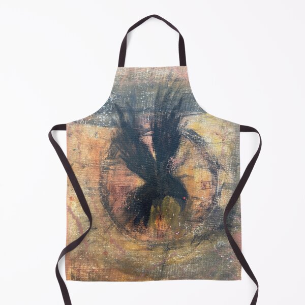 Item preview, Raven – Dark Abstract Bird Painting | Symbolic Expressionist Wall Art designed and sold by Foster Studio Art.