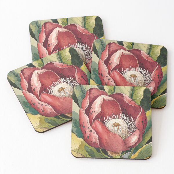 Item preview, Rafflesia flower in style Ernst Mollenhauer,watercolor. designed and sold by elegantpaterns.