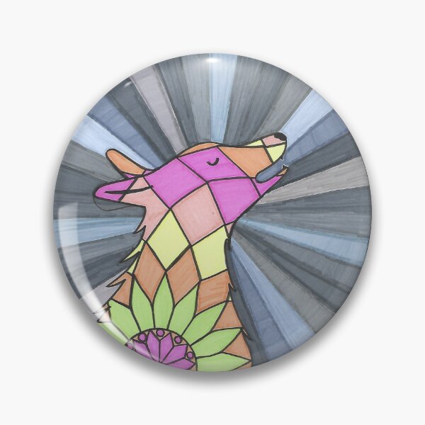 Item preview, Wally The Wolf - Hand Drawn Mandala Mammal designed and sold by AJPrettyObscene.