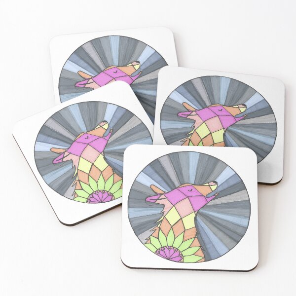Item preview, Wally The Wolf - Hand Drawn Mandala Mammal designed and sold by AJPrettyObscene.