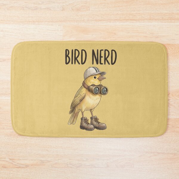 Item preview, Bird Nerd Cute Yellow Canary Birdwatching Illustration designed and sold by tarzbol.