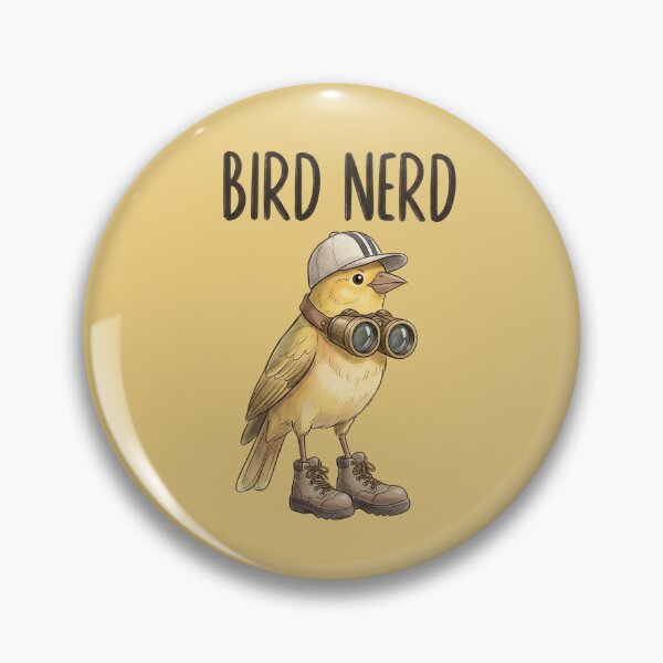 Item preview, Bird Nerd Cute Yellow Canary Birdwatching Illustration designed and sold by tarzbol.